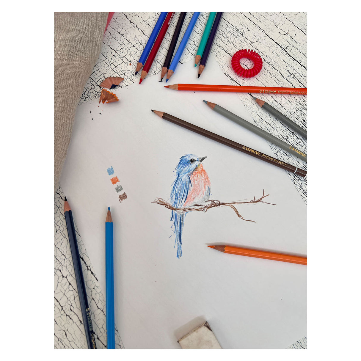 Stabilo Originalfarbene Bleistifte Metallbox, 38st.