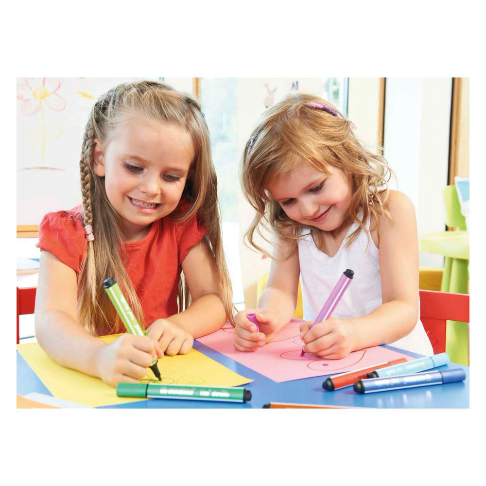 Stabilo Trio Scribbi FIENT -TIP PENS, 14ST.