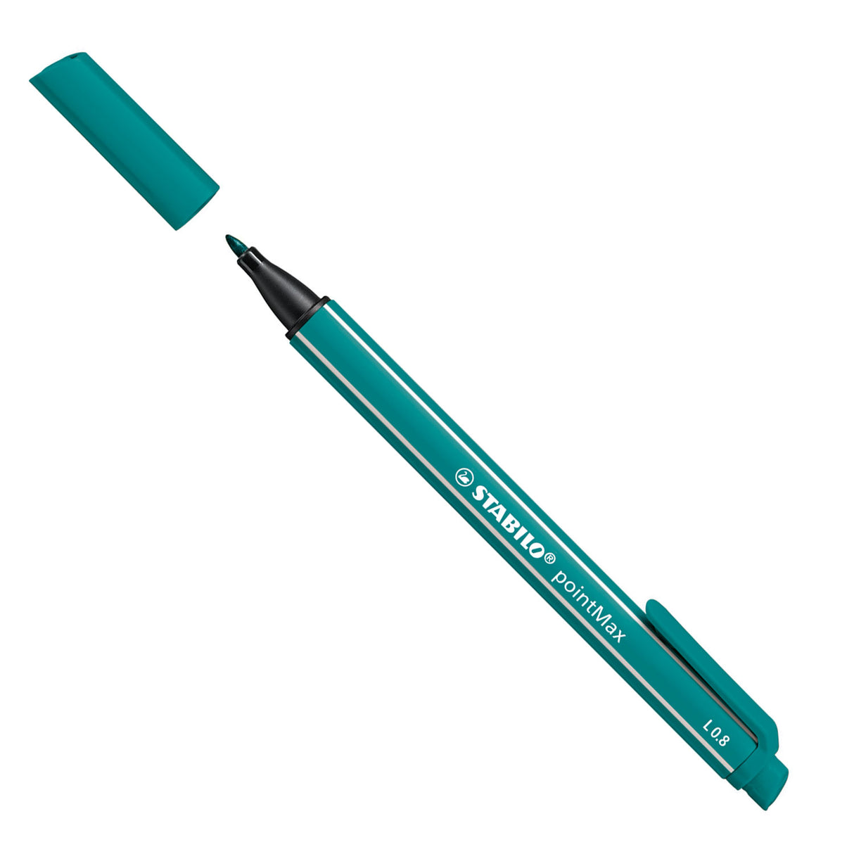 Stabilo pointmax - keményhegyű fineliner 0,8 mm - türkiz