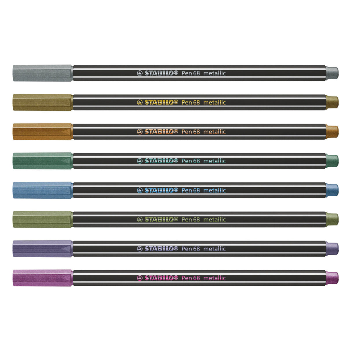 Stabilo Pen 68 Metallic Wallet 8 Colors