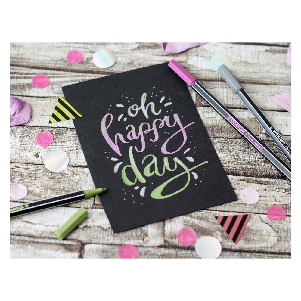 Stabilo Pen 68 Pensas metálicas metálicas, 8st.