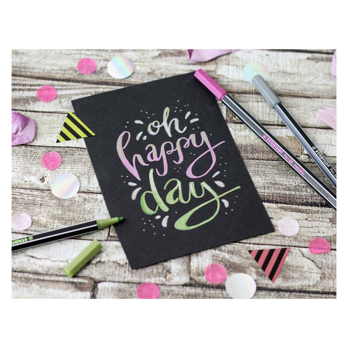 Stabilo Pen 68 Pensas metálicas metálicas, 8st.