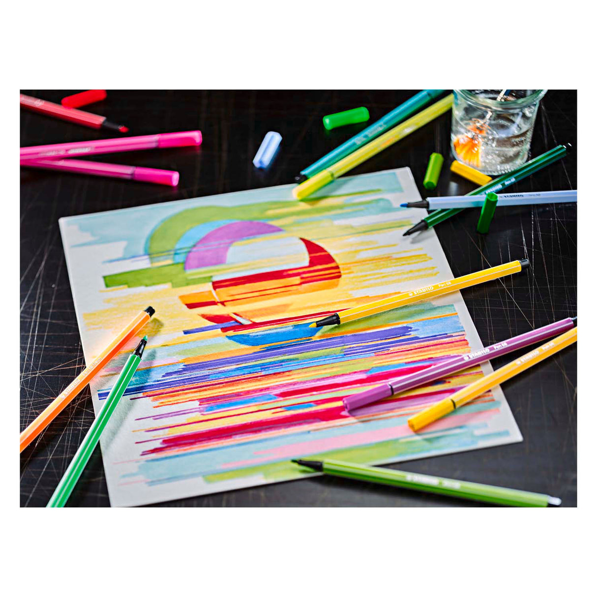 Stabilo Pen 68 - felt-tip pen - arty - set with 12 sets