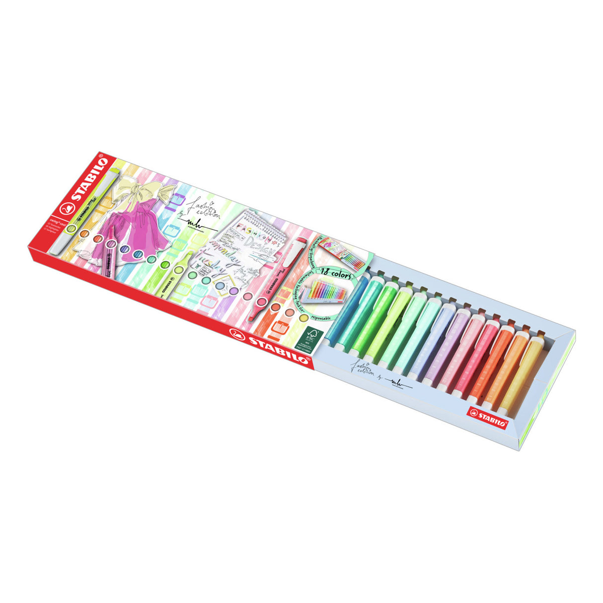 Stabilo Swing Cool - Marcador de marcado - Deskset de 18 piezas