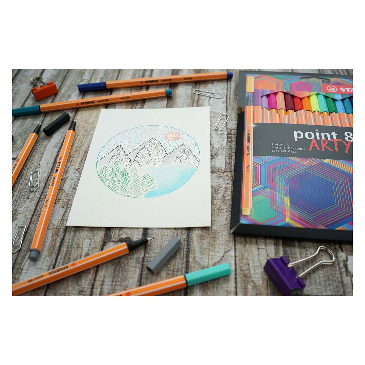 Stabilo Point 88 Arty Fineliners, 18..