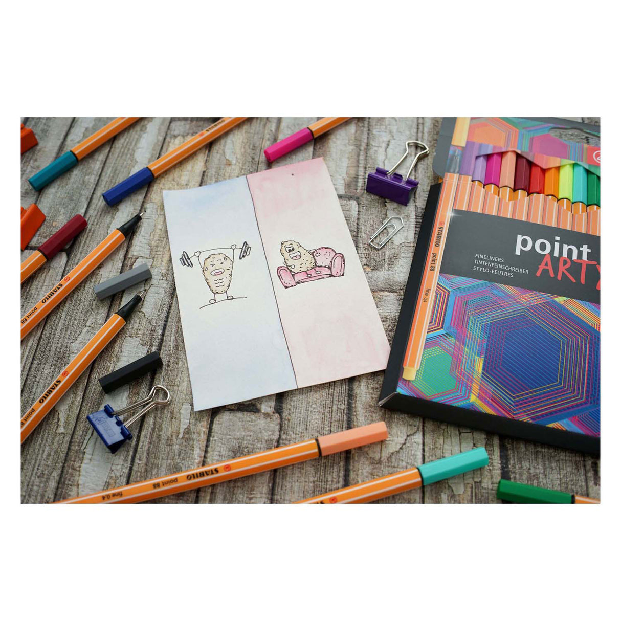 Stabilo Point 88 Arty Fineliners, 18º.