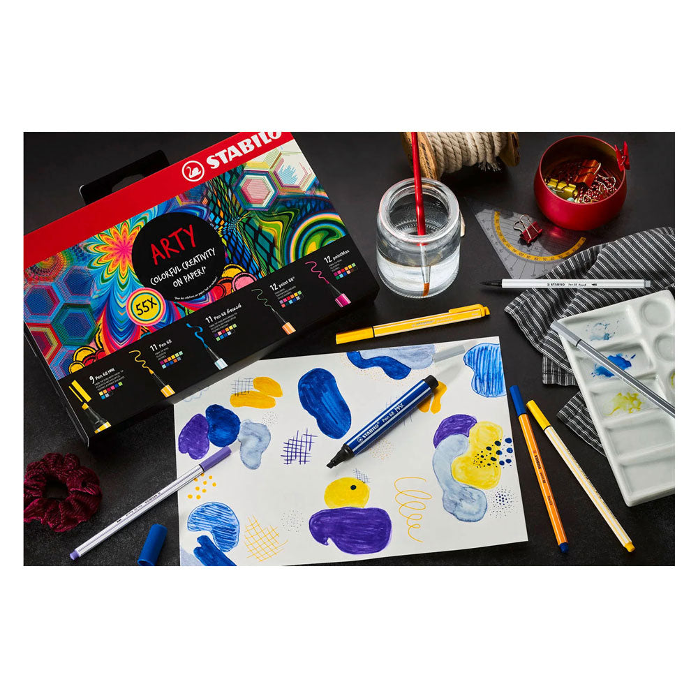 Stabilo arty assortiment kleurstiften - 55dlg.
