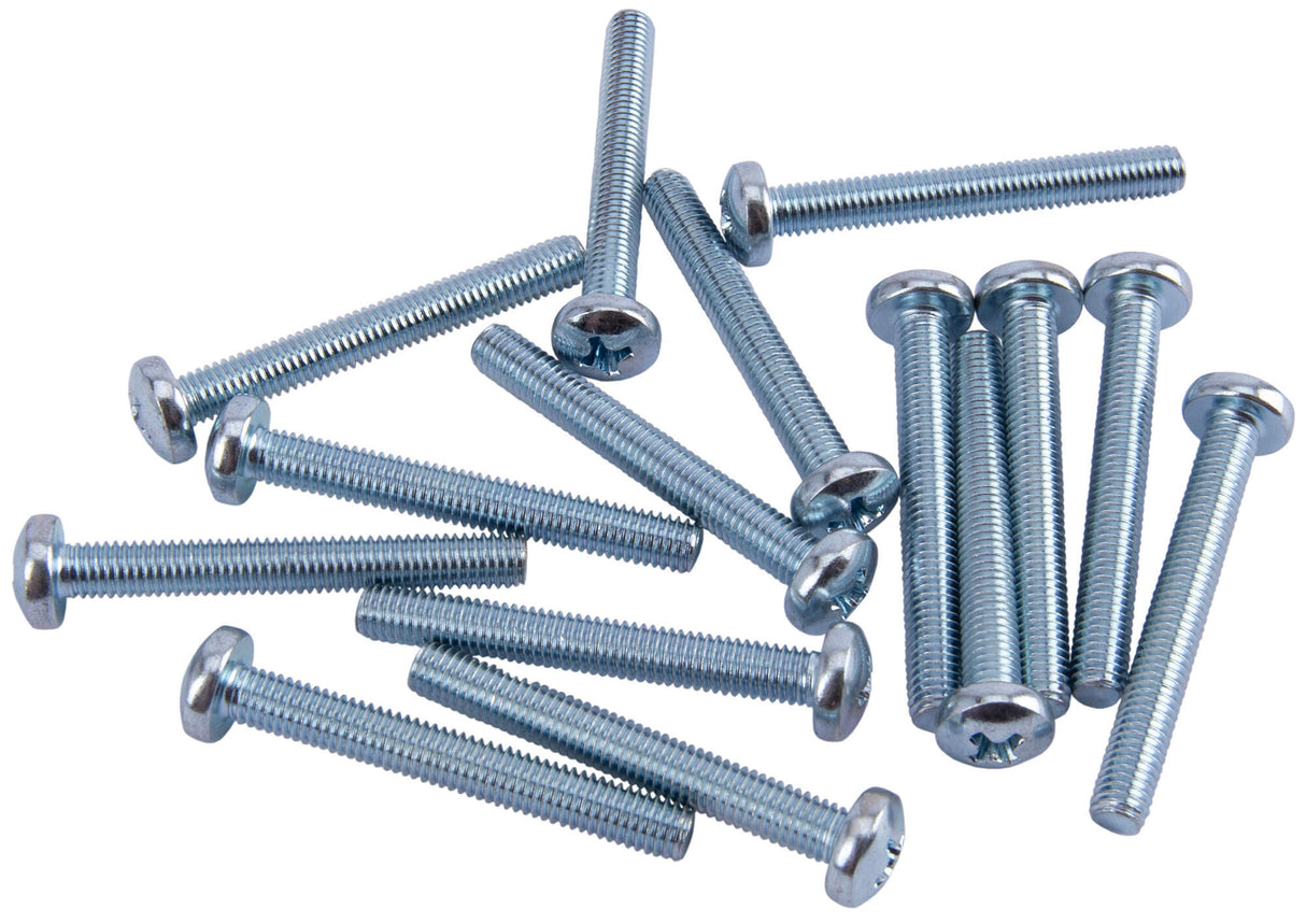 Dresselhaus metal screw threaded 5x40mm 15pcs. pan head cross recess