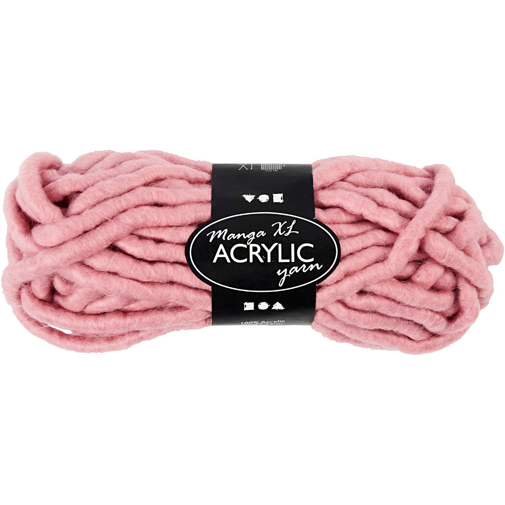 Creativ company xl acrylic yarn, length 17 m, size manga, pink, 200 g 1 ball
