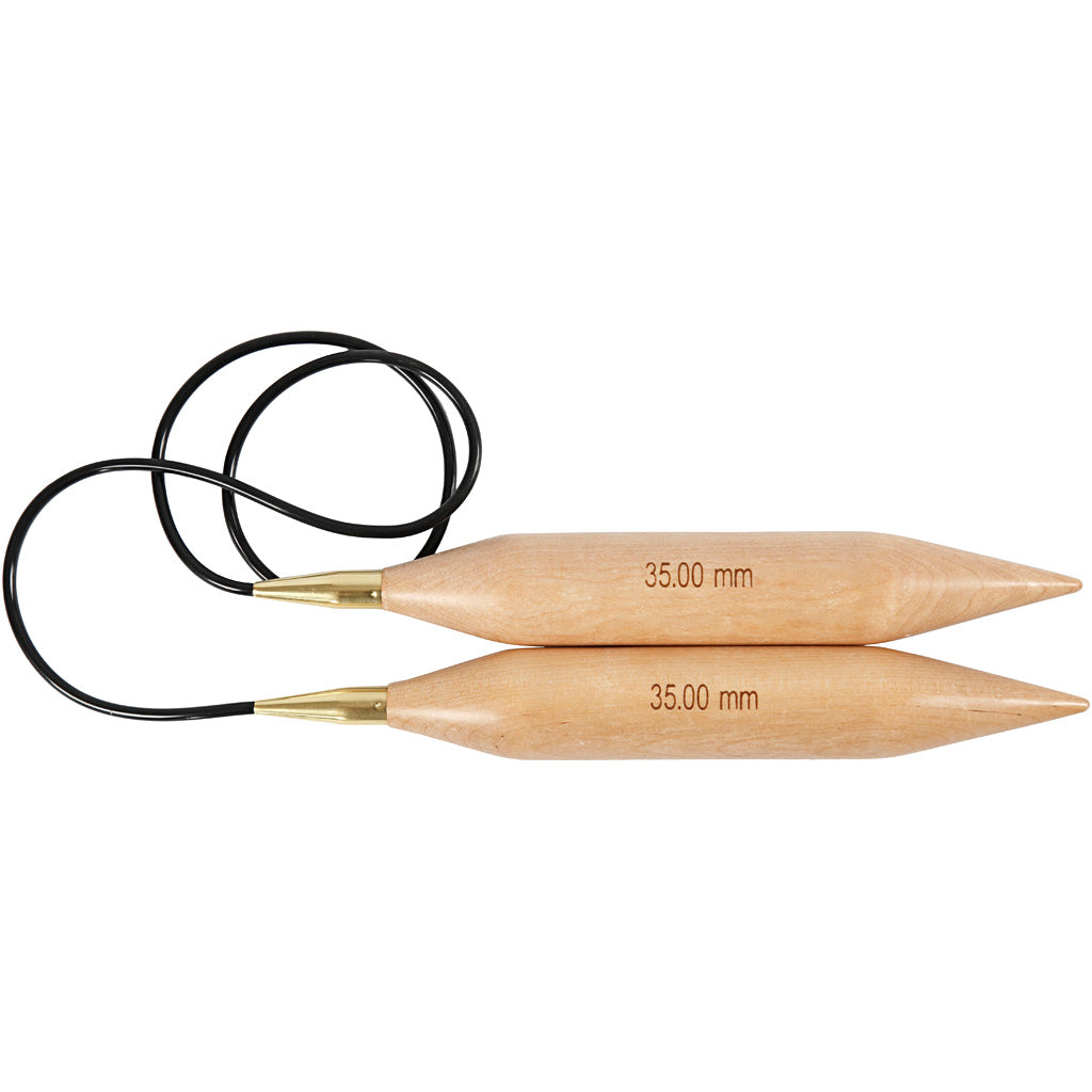 Creativ company circular knitting needles, length 150 cm, size 35 mm, 1 piece