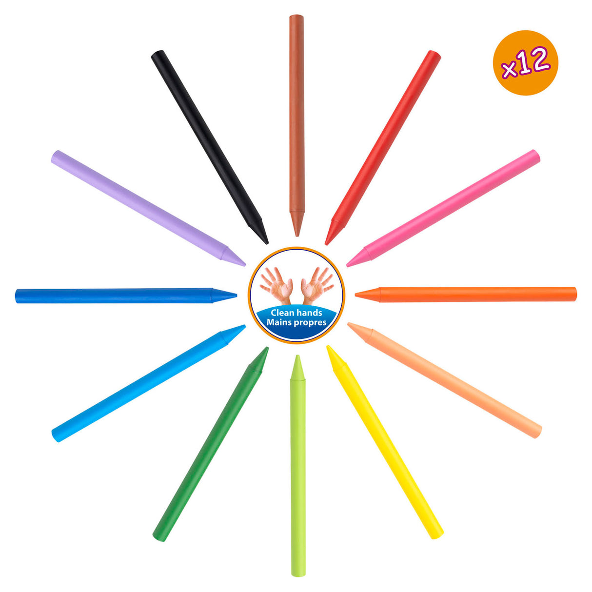 Bic gyerek plasztid dekor színes kréta, 18 db.