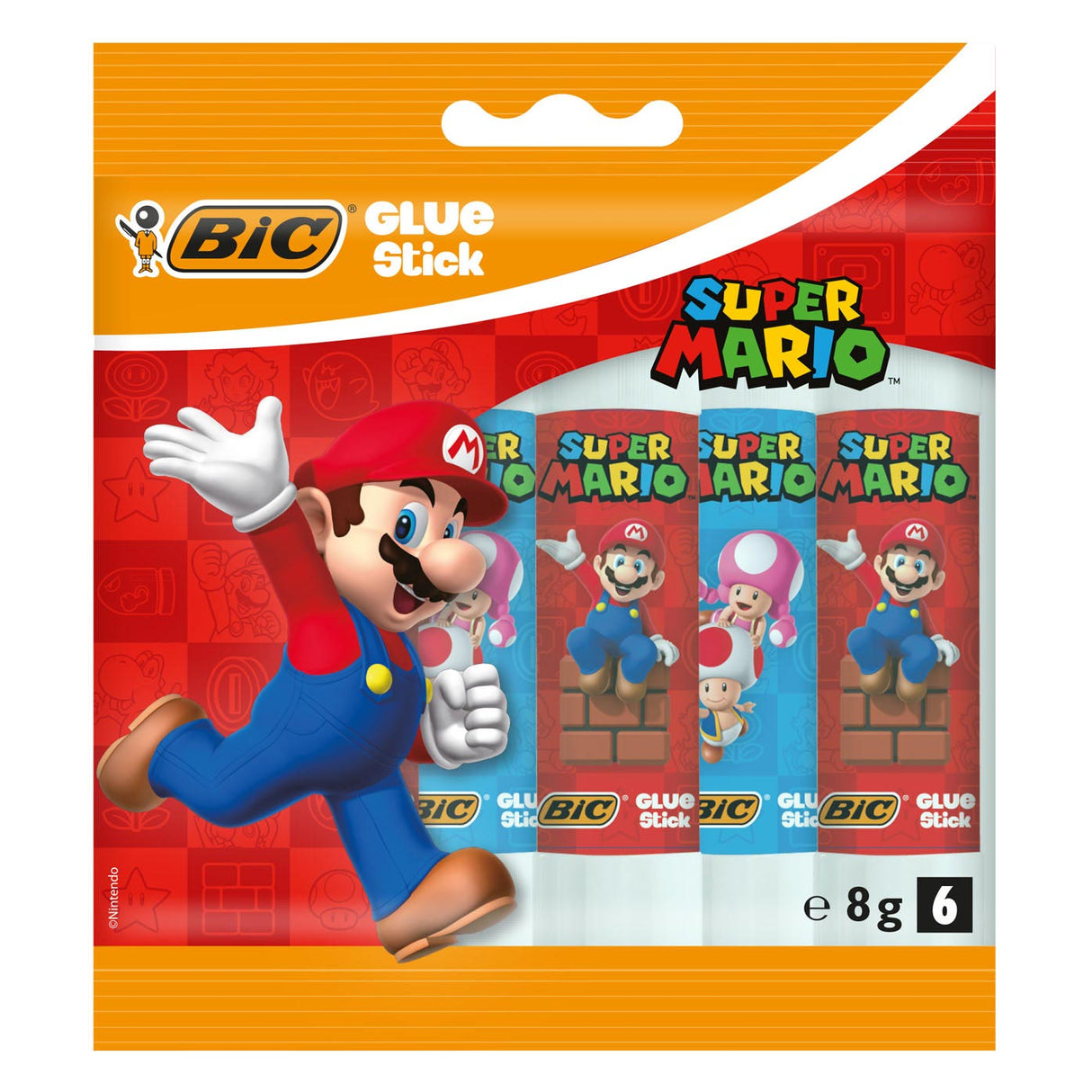 BIC Super Mario Klebesticks, 6st.