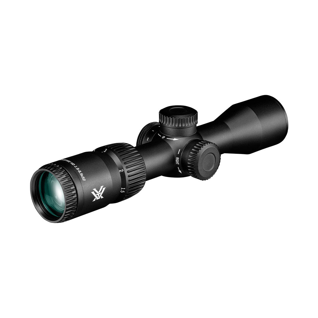 Strelni daljnogled Vortex Crossfire HD 1,5-5,5x32 Scout, osvetljen namerilni križ 2A BDC (MOA)