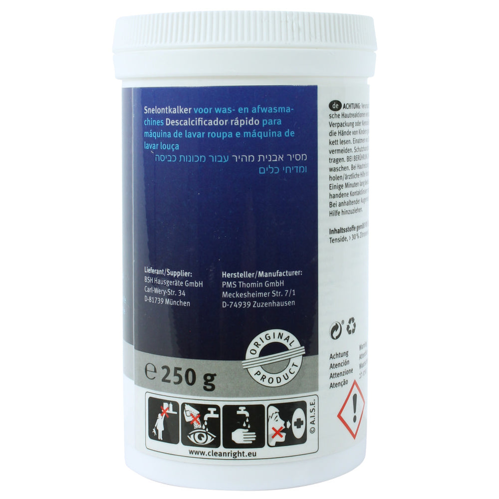 Odkamieniacz do pralek Bosch Siemens B S VW 250g
