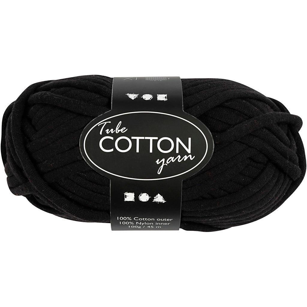 Creativ company textile yarn, length 45 m, black, 100 g, 1 ball
