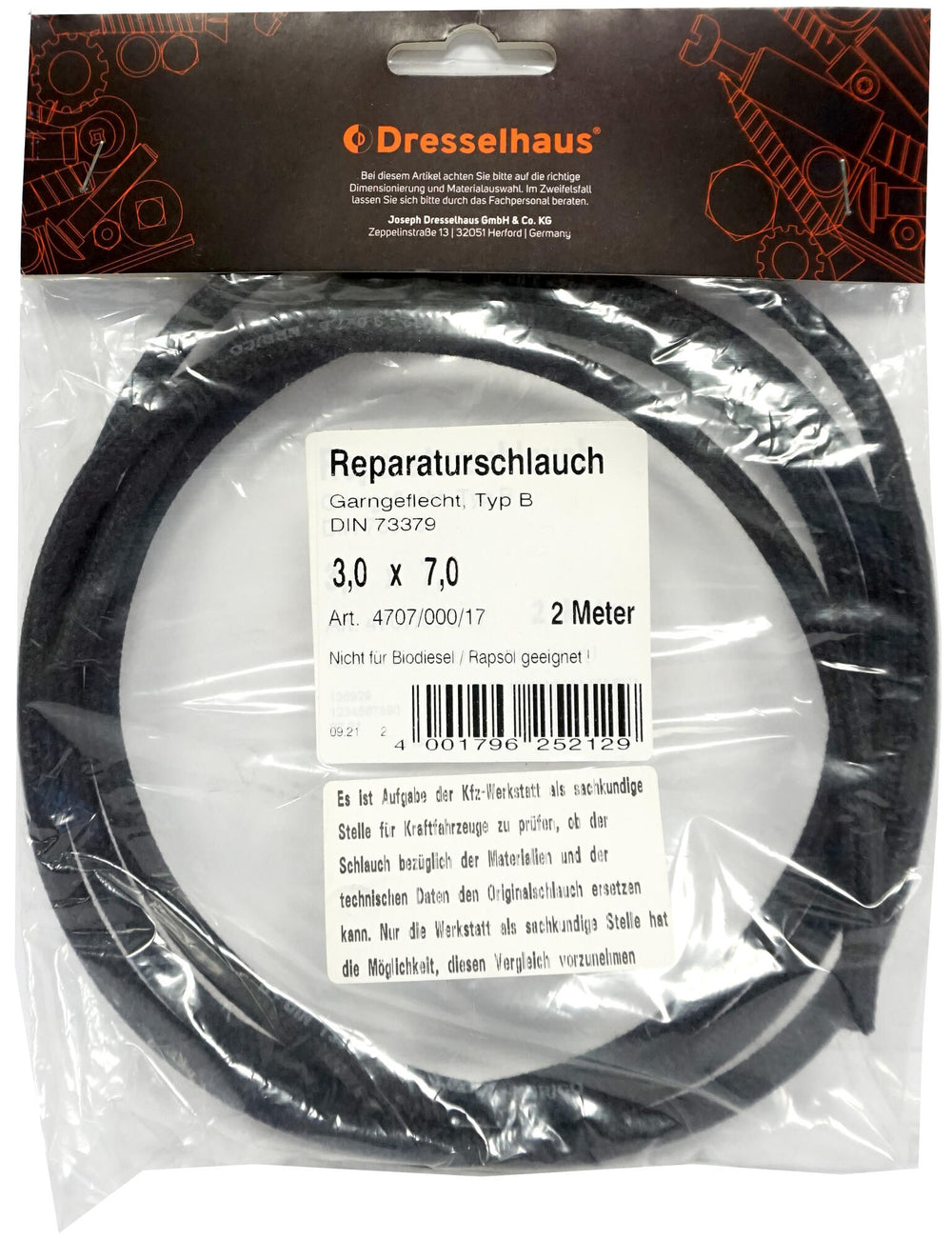 Dresselhaus fuel hose 4707 fuel hose 9.0x14.0 dresselh. 4707 2m