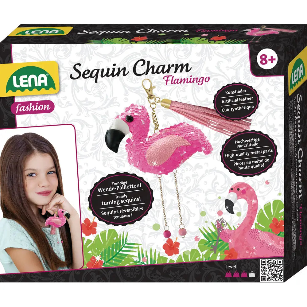 Oku Lena Flamingo Keychain Set Make