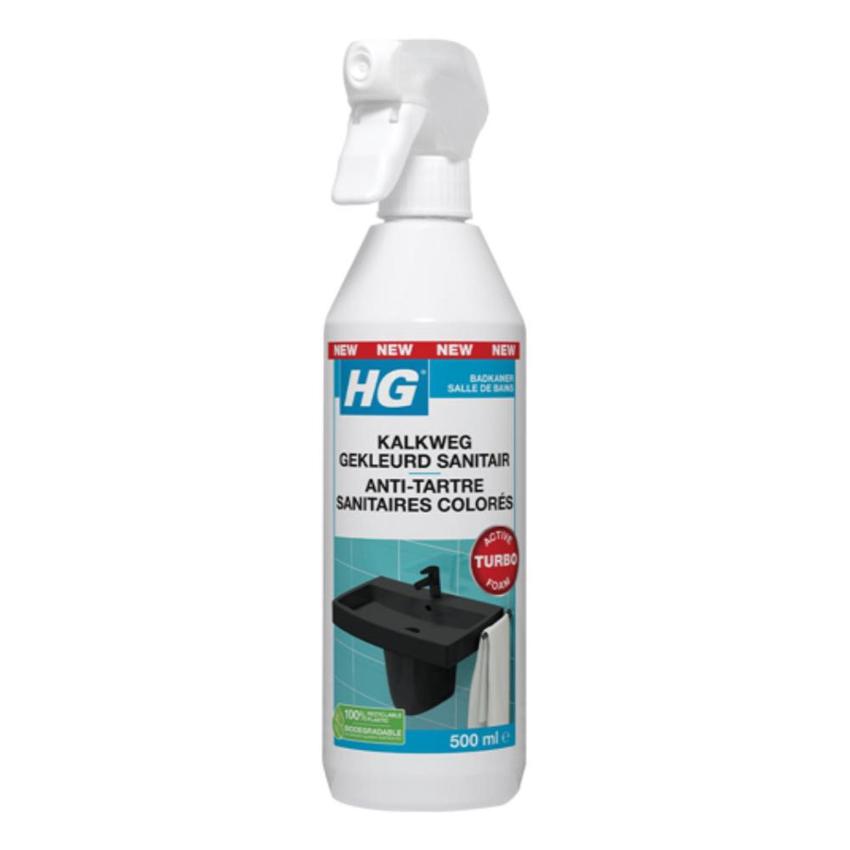 Hg kalkweg gekleurd sanitair 500ml