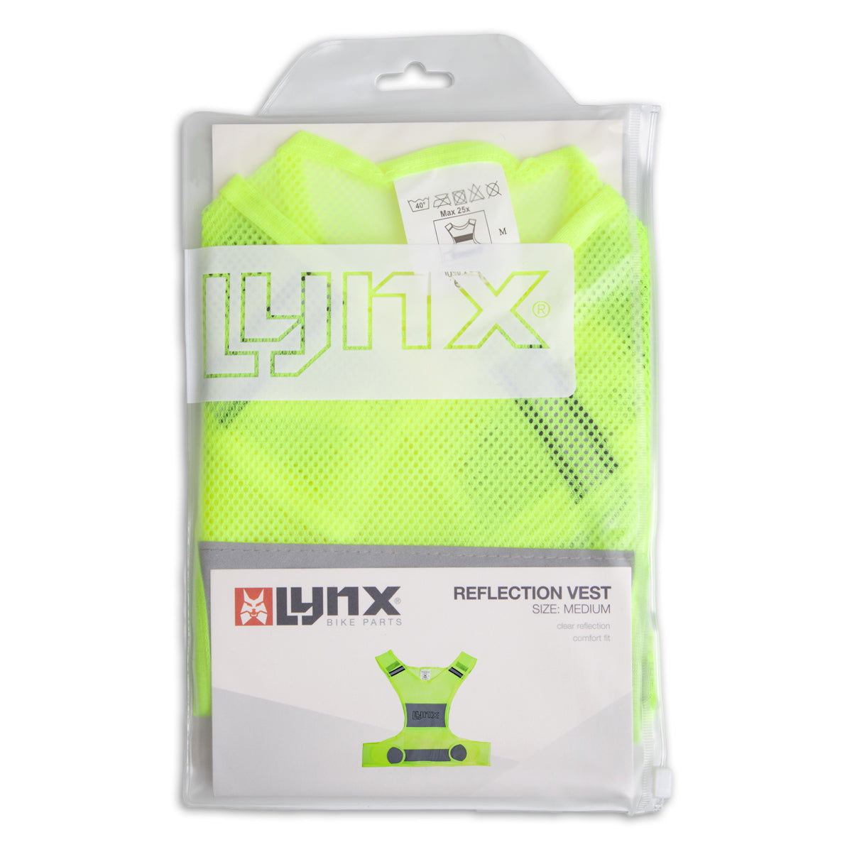 Reflective vest unisex yellow size M