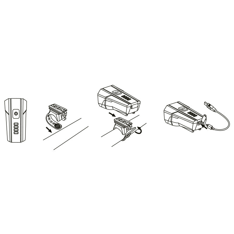 Fari USB High Power Max 70 Lux