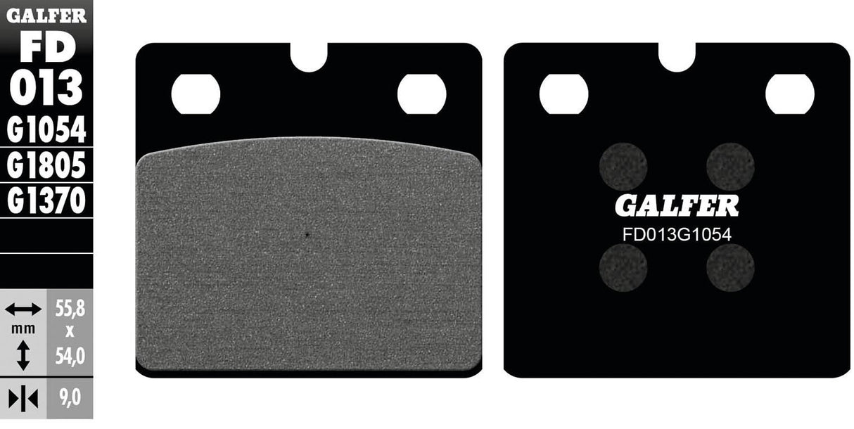 Galfer remblokken fd013 brake pad fd013 g1054 oragnic