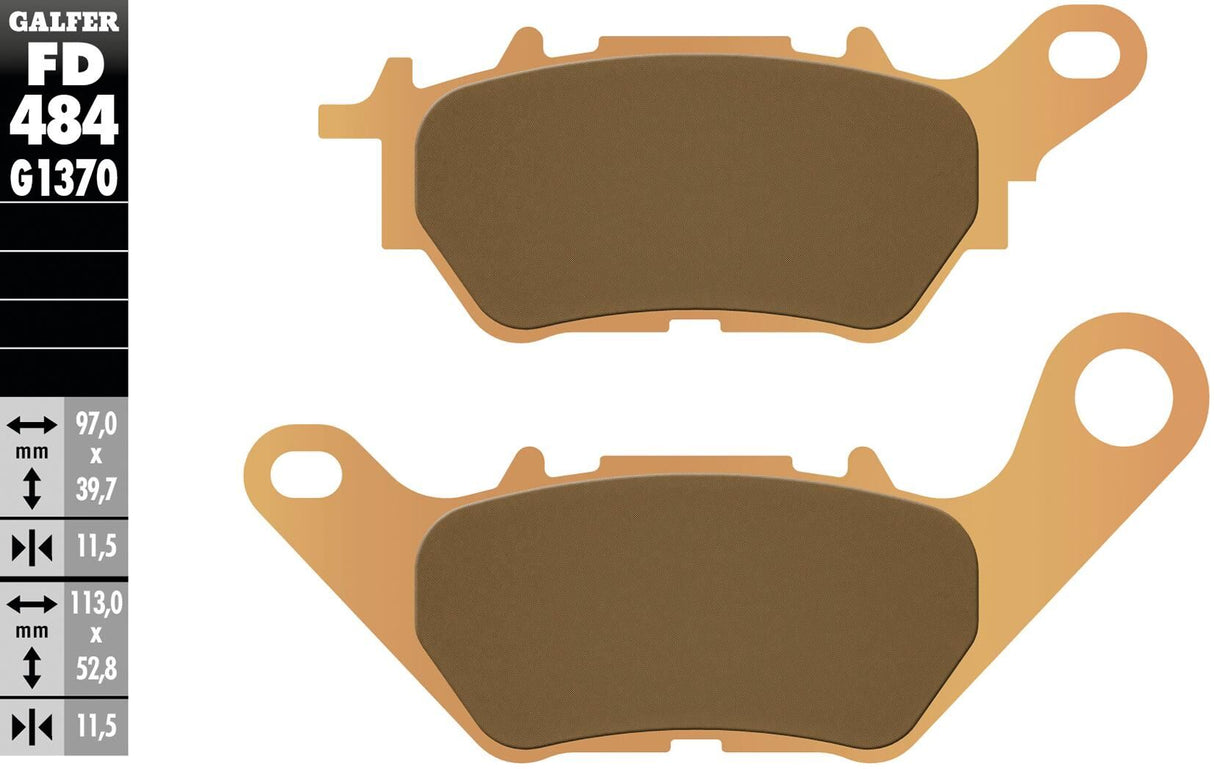 Galfer remblokken fd484 brake pad fd484 g1370 sint.metal street