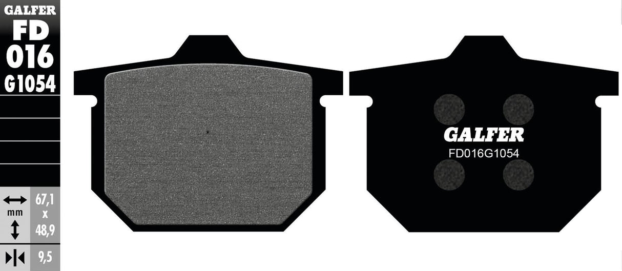Galfer brake pads fd016 brake pad fd016 g1054 organic