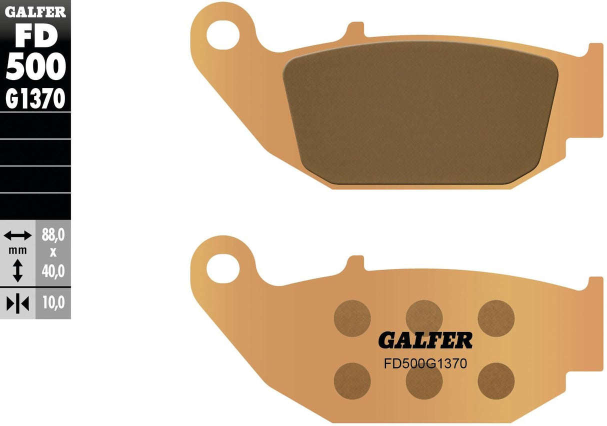 Galfer remblokken fd500 brake pad fd500 g1370 sint.metal street