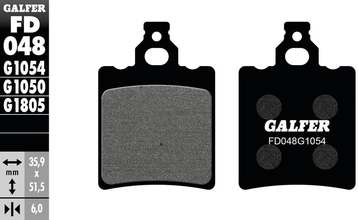 Galfer brake pads fd048 brake pad fd048 g1054 organic