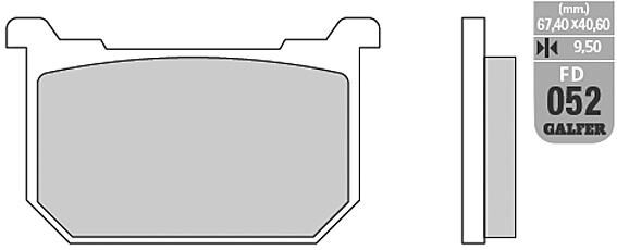 Galfer brake pads fd052 brake pad fd052 g1054 organic