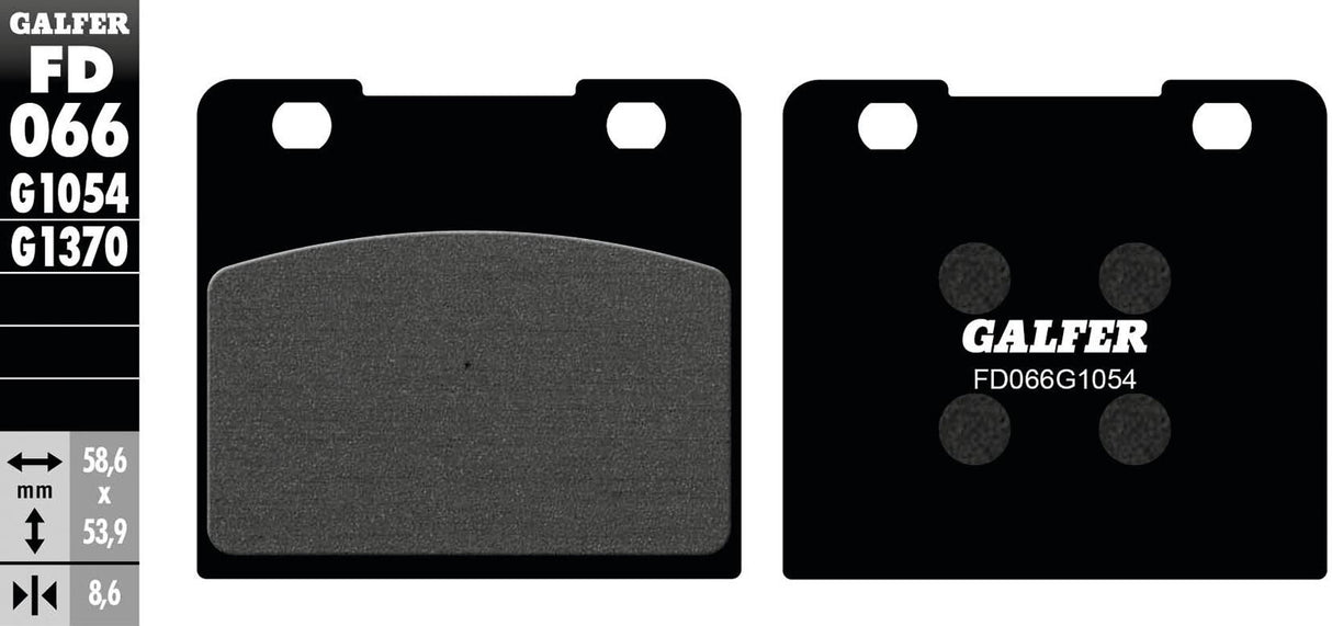 Galfer brake pads fd066 brake pad fd066 g1054 organic