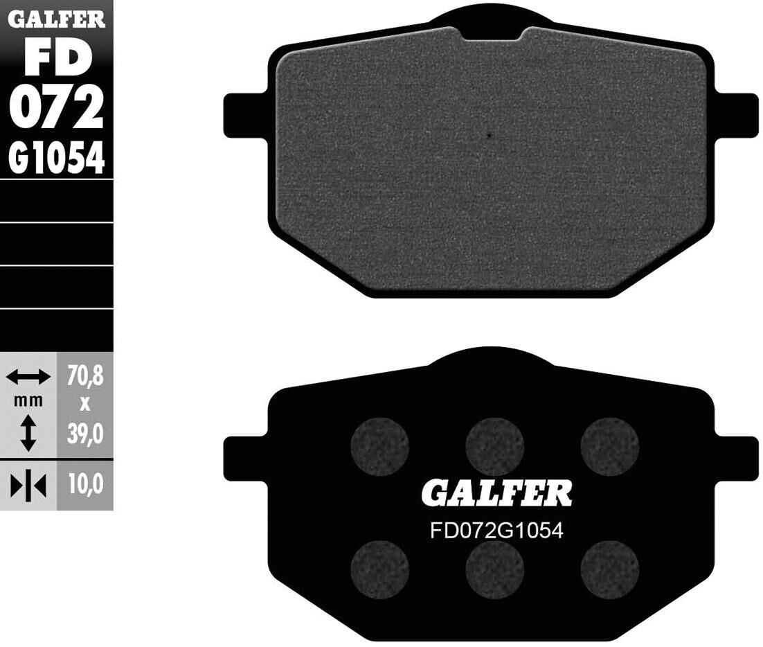 Galfer remblokken fd072 brake pad fd072 g1054 organic
