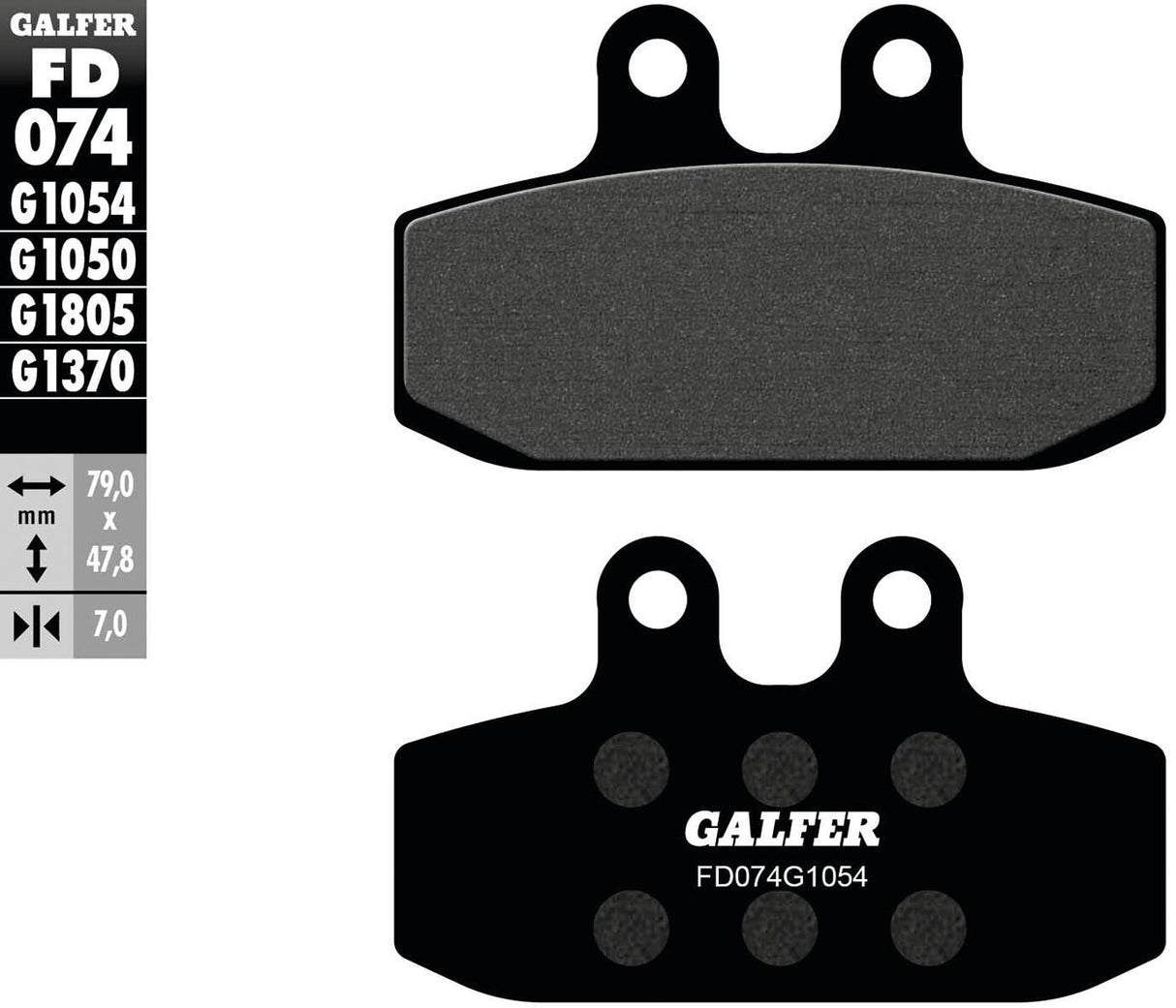 Galfer brake pads fd074 brake pad fd074 g1054 organic