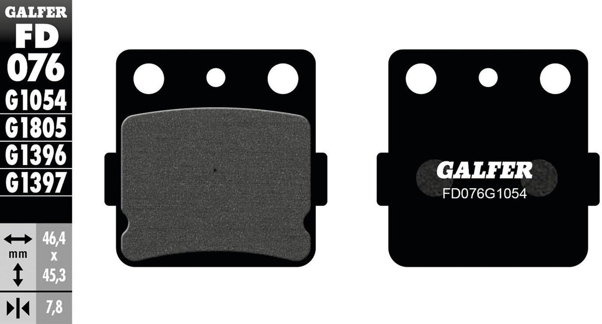 Galfer brake pads fd076 brake pad fd076 g1054 organic
