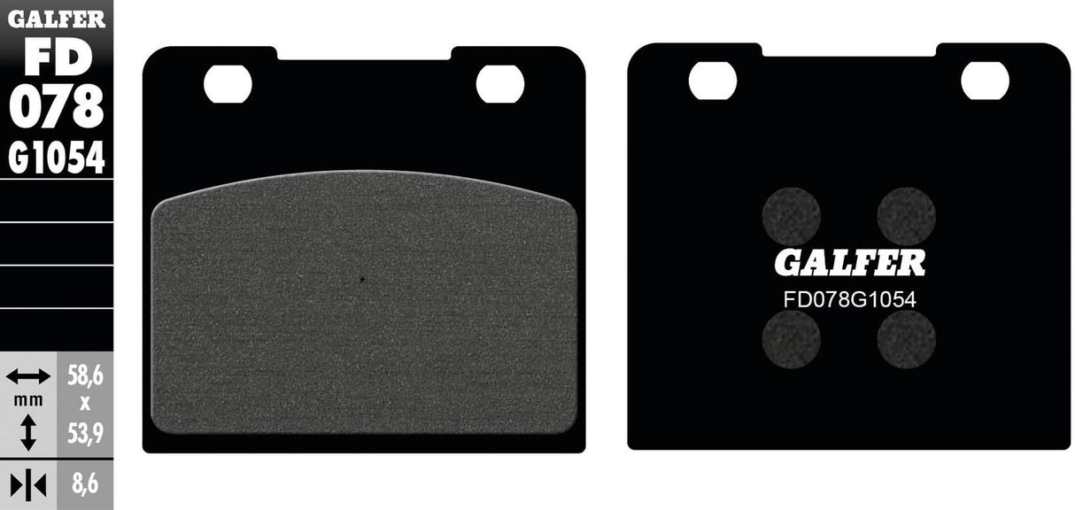 Galfer brake pads fd078 brake pad fd078 g1054 organic