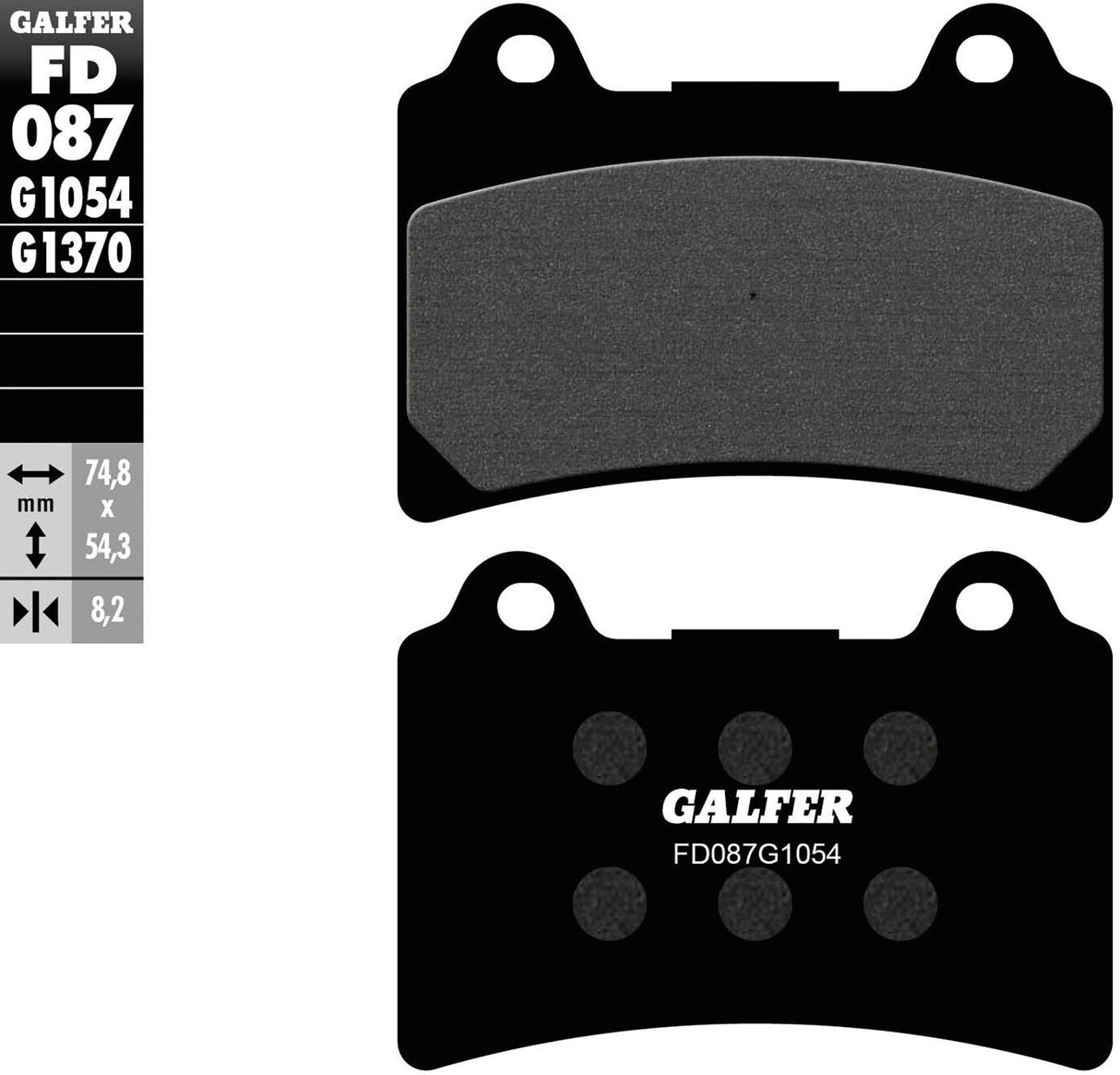 Galfer brake pads fd087 brake pad fd087 g1054 organic