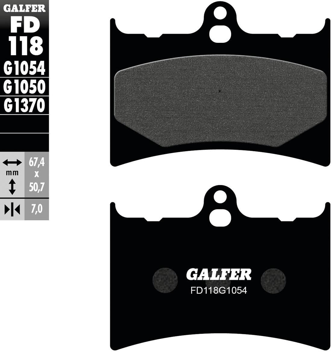 Galfer brake pads fd118 brake pad fd118 g1054 organic