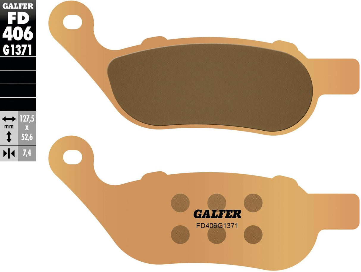 Galfer remblokken fd406 brake pad fd406 g1371 sint.metal street