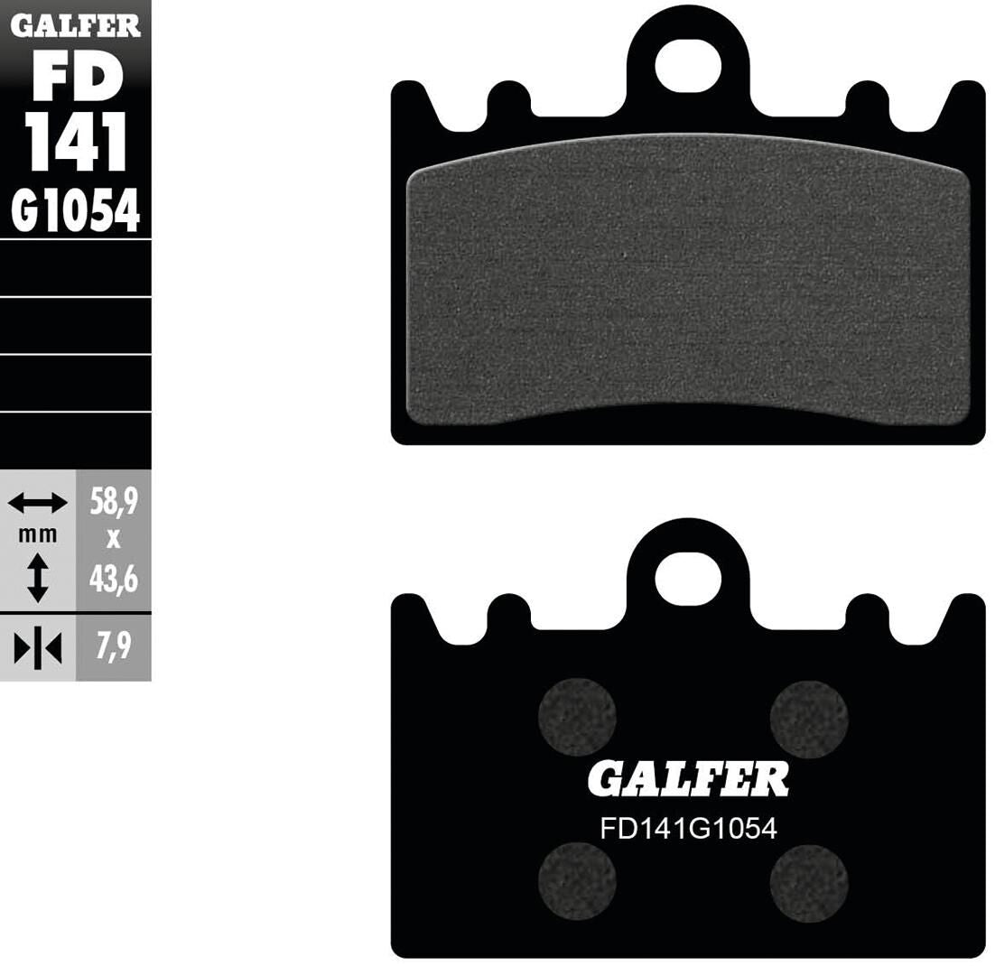 Galfer brake pads fd141 brake pad fd141 g1054 organic