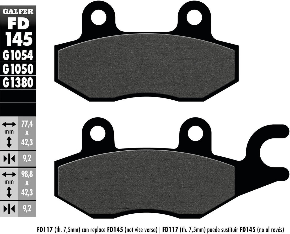Galfer remblokken fd145 brake pad fd145 g1054 organic