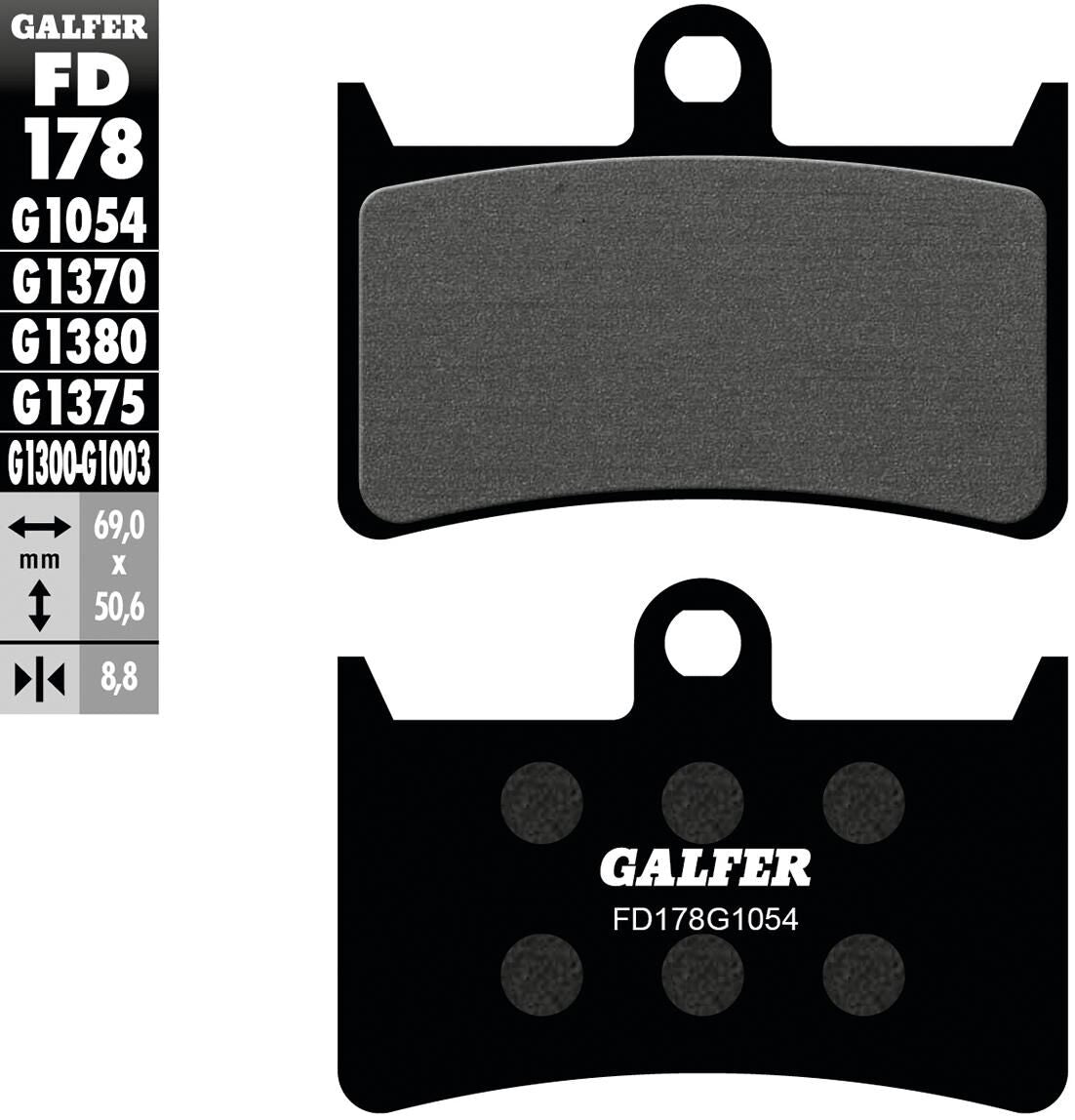 Galfer remblokken fd178 brake pads organ. fd178 g1054
