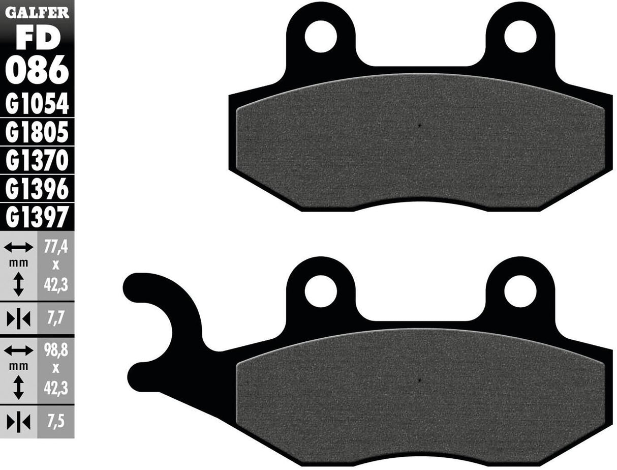 Galfer brake pads fd086 brake pad fd086 g1054 organic