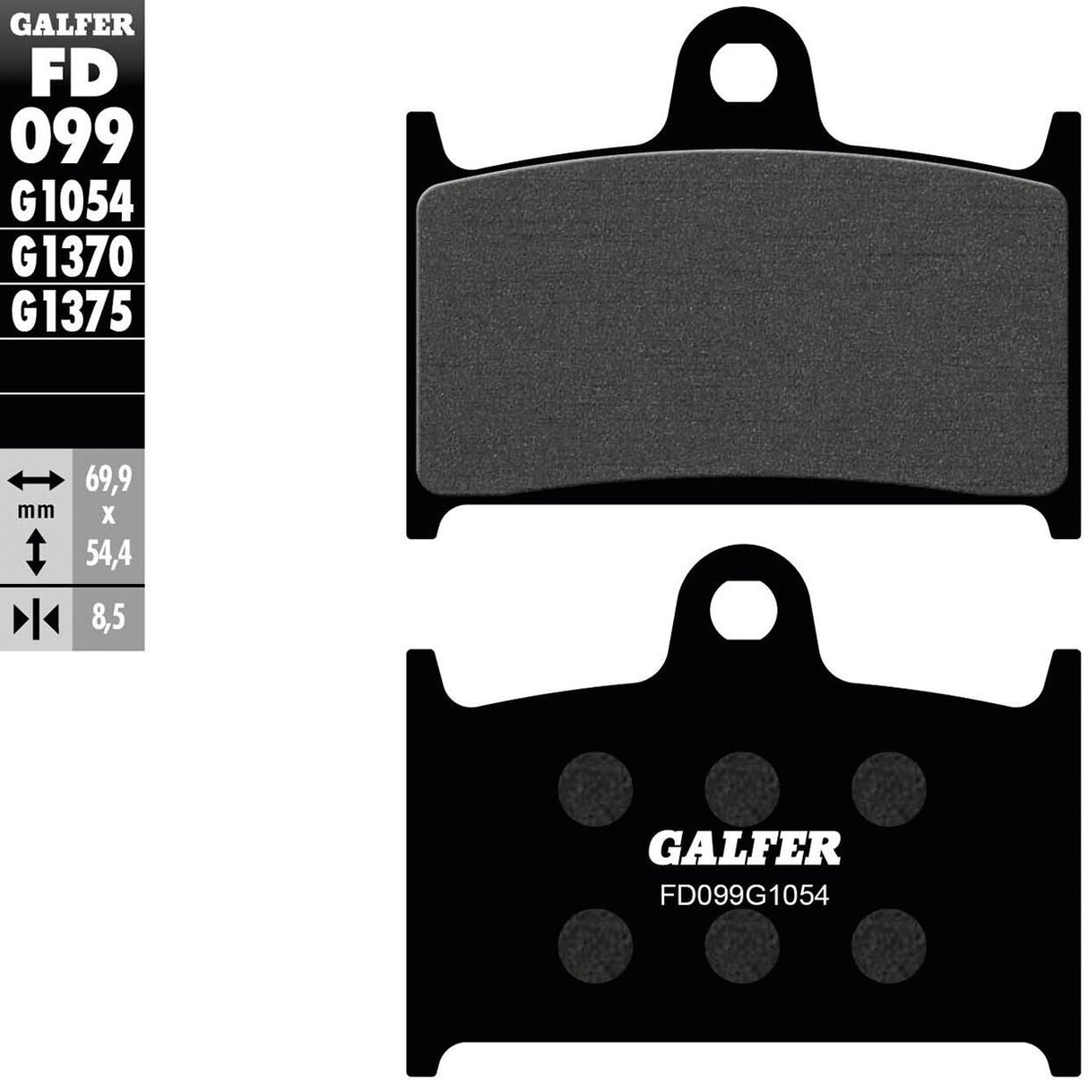 Galfer brake pads fd099 brake pad fd099 g1054 organic