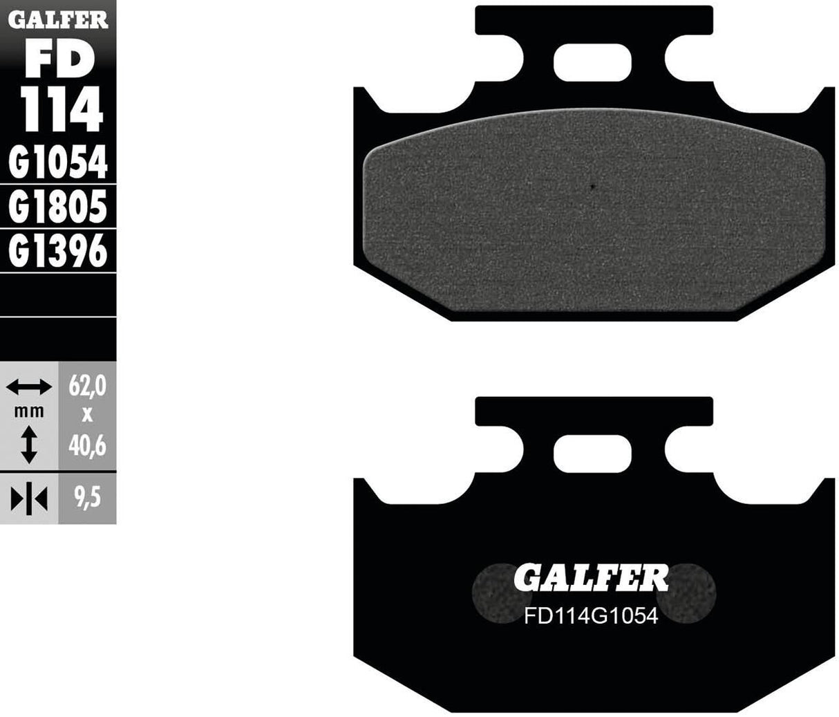 Galfer remblokken fd114 brake pad fd114 g1054 organic