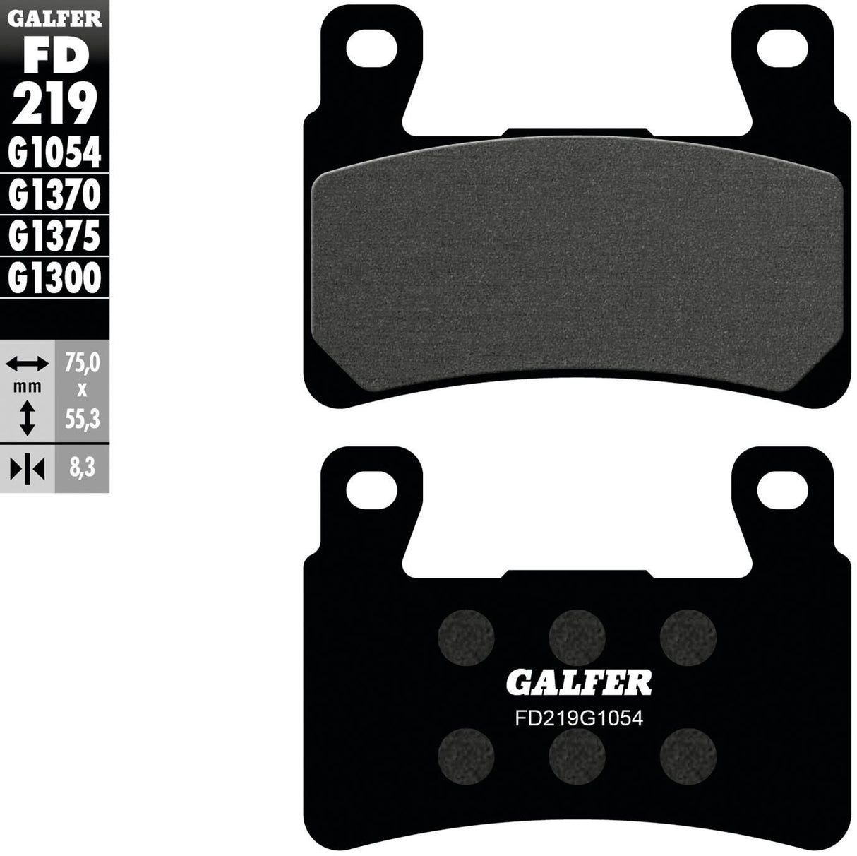 Galfer remblokken fd219 brake pad fd219 g1054 organic street