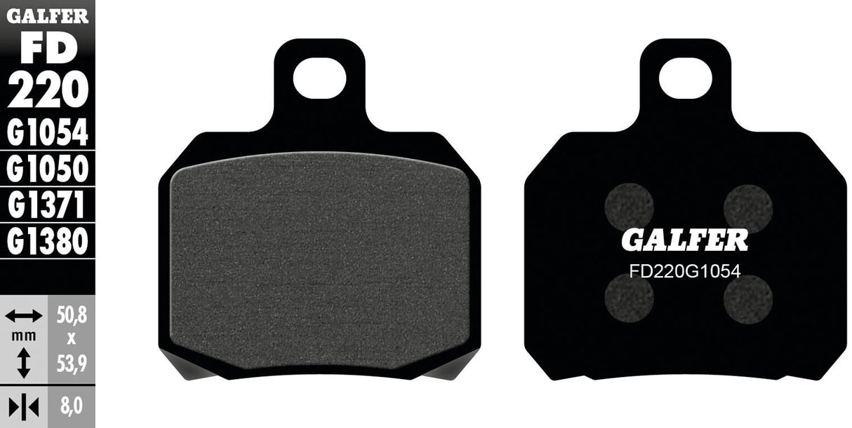 Galfer brake pads FD220 brake pad FD220 G1054 organic standard