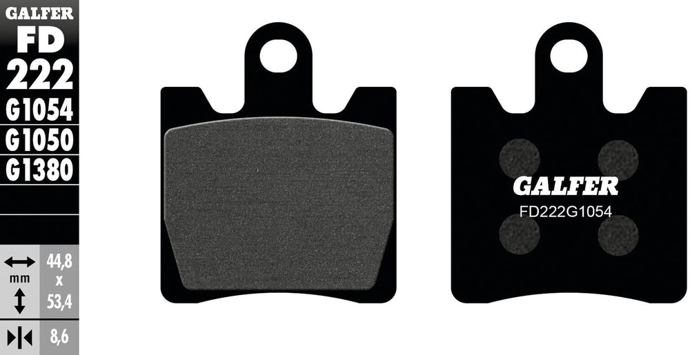 Galfer remblokken fd222 brake pad fd222 g1054 organic standard
