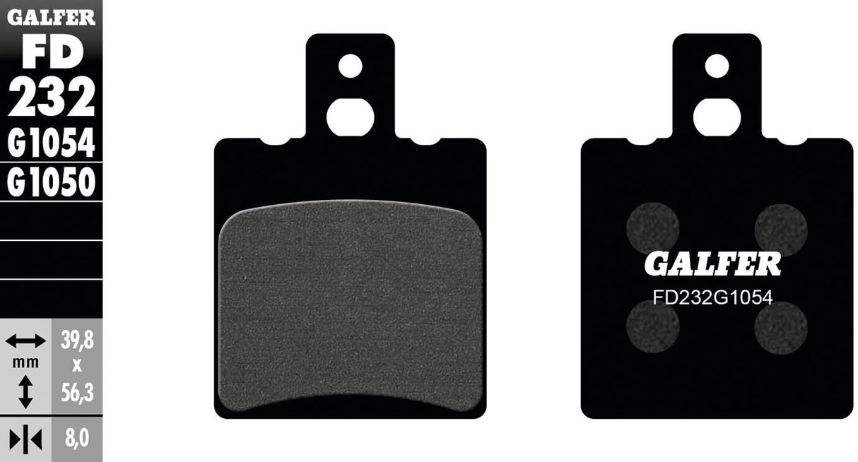 Galfer remblokken fd232 brake pad fd232 g1054 organic standard