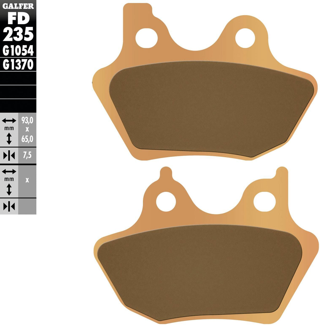 Galfer remblokken fd235 brake pad fd235 g1370 sint. metal street