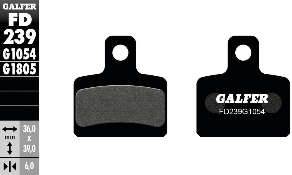 Galfer brake pads fd239 brake pad fd139 g1054 organic standard